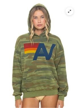 Aviator Nation Camo Hoodie Relaxed